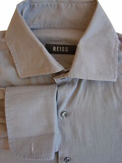 REISS Shirt Mens 15 M Grey