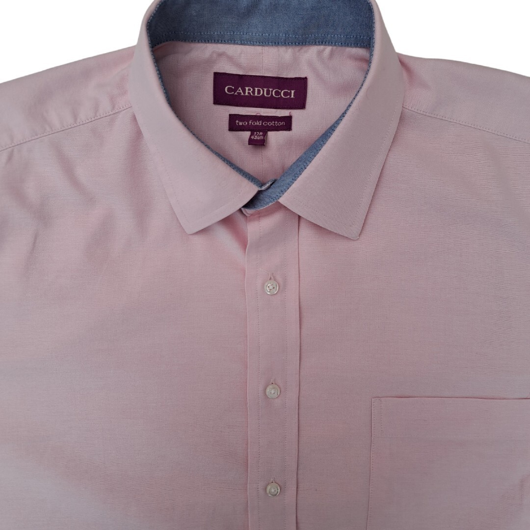 CARDUCCI Shirt Mens 17 L Pink - Brandinity