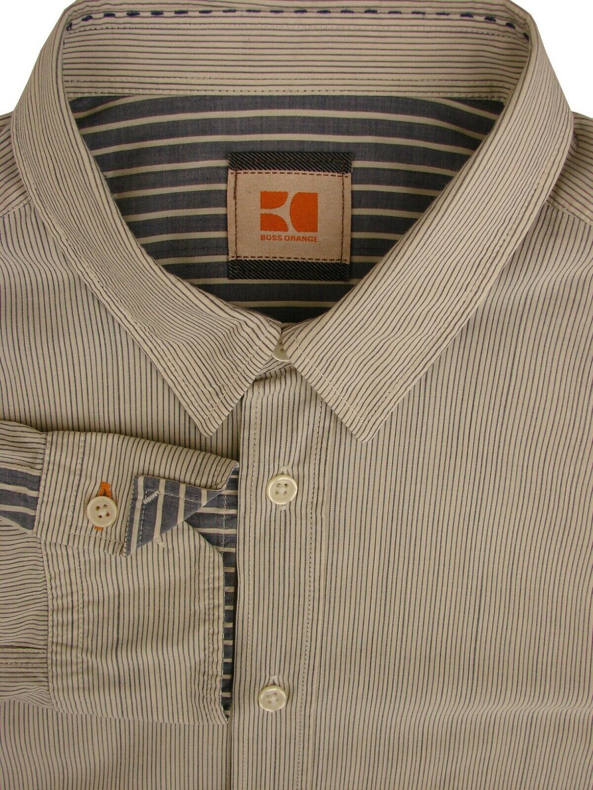 hugo boss shirt orange