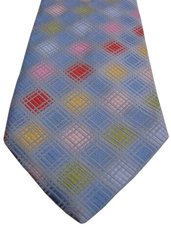 FRANGI Mens Tie Multi-Coloured Squares