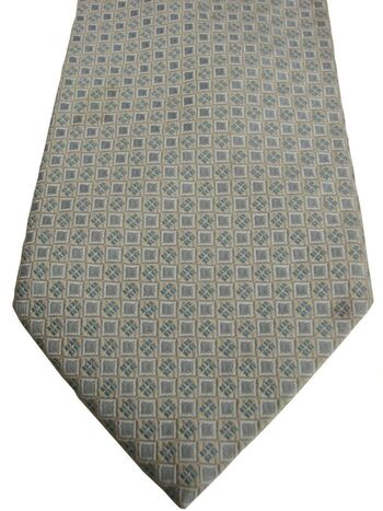 HUGO BOSS Mens Tie Light Blue Squares & Quad Squares