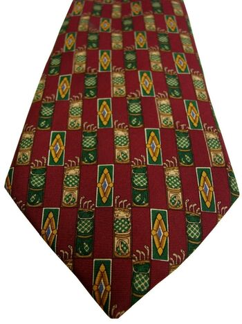 CHARLES TYRWHITT Mens Tie Burgundy Golf Clubs