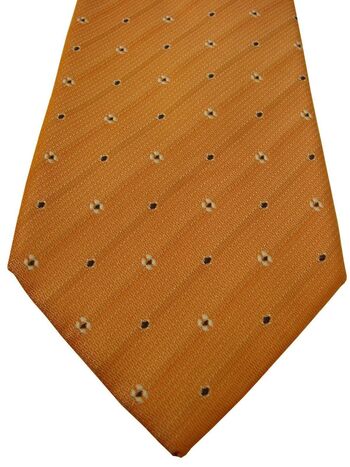 TM LEWIN Mens Tie Orange – Black & White Shapes