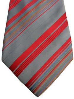 TM LEWIN Mens Tie Blue – Multi-Coloured Stripes