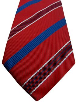 HILDITCH & KEY Mens Tie Red – Blue & White Stripes