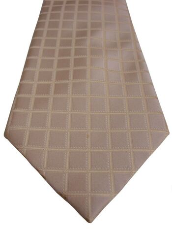 OSBORNE Mens Tie Cream - Squares