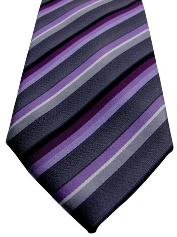 BAUMLER Mens Tie Multi-Coloured Stripes REALLY SOFT