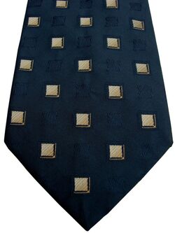 AUSTIN REED Mens Tie Blue Squares