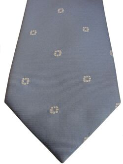 TM LEWIN Mens Tie Light Blue – White Fragmented Squares