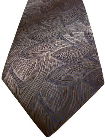 TINO COSMA Mens Tie Concentric Feather Design