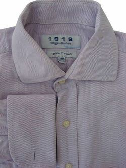 1919 STEPHENS BROTHERS Shirt Mens 16 M Lilac