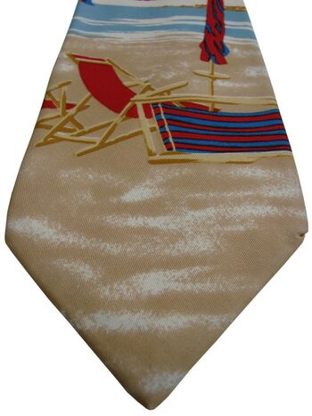 GANT Mens Tie Summer Beach Scene