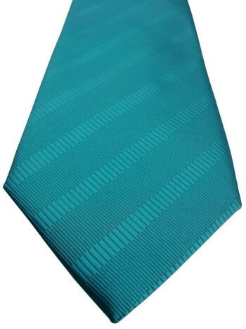 CHARLES TYRWHITT Mens Tie Turquoise Stripes NEW