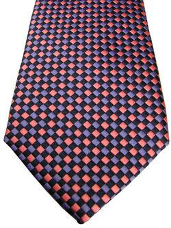 TM LEWIN Mens Tie Lilac & Pink Squares