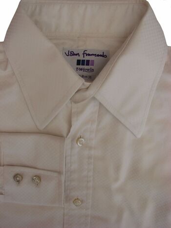 JOHN FRANCOMB TM LEWIN Shirt Mens 16 M White Squares