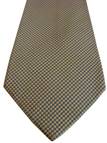 HAWES & CURTIS Mens Tie Blue & Cream Thatch