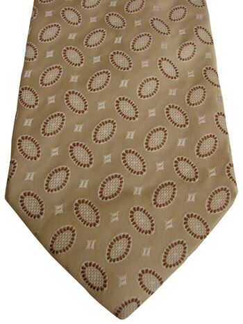 HUGO BOSS Mens Tie Beige - Ovals