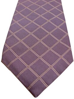 FACONNABLE Mens Tie Lilac – White Check