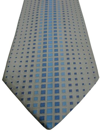 FRANGI Mens Tie Blue - Column Squares