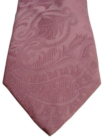 TM LEWIN Mens Tie Pink Paisley