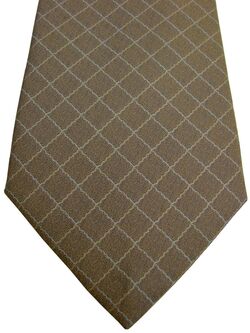 AUSTIN REED Mens Tie Brown – Blue & Brown Check