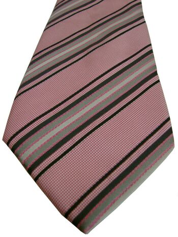 CHARLES TYRWHITT Mens Tie Pink - Stripes