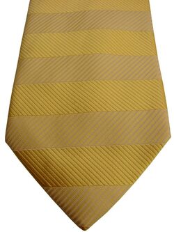 TM LEWIN Mens Tie Yellow - Stripes