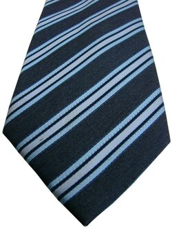 MARKS AND SPENCER M&S Mens Tie Blue Stripes