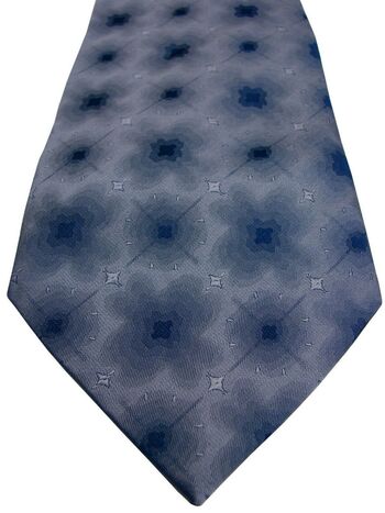 SIMON CARTER Mens Tie Bluey Grey Blur NEW BNWT