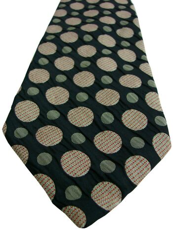 TED BAKER Mens Tie Black TEXTURED – Polka Dots