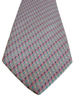 CHARLES TYRWHITT Mens Tie Multi-Coloured Triangles