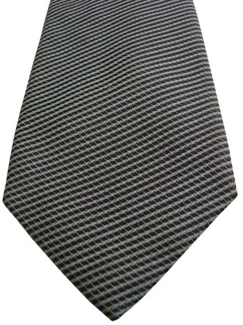 CALVIN KLEIN Mens Tie Brown - Check SKINNY