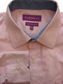 CARDUCCI Shirt Mens 17 L Pink