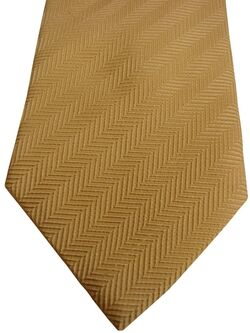 PAL ZILERI Mens Tie Pale Yellow - HERRINGBONE Stripes