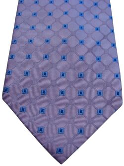 HAWES & CURTIS Mens Tie Lilac – Blue Squares