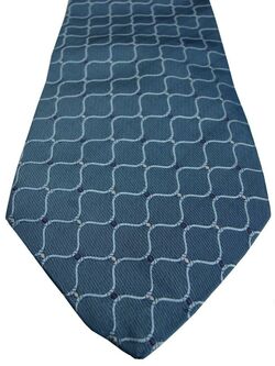 PROFUOMO Mens Tie Blue – Waves & Polka Dots