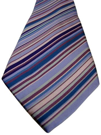 TM LEWIN Mens Tie Multi-Coloured Stripes