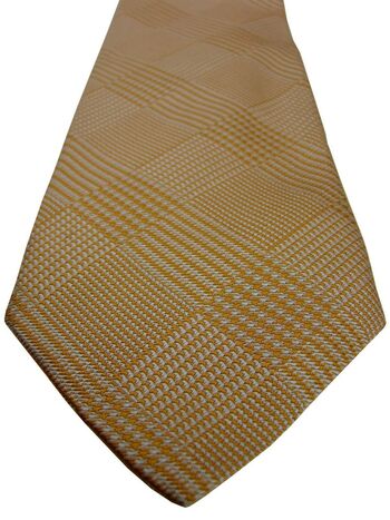 TM LEWIN Mens Tie Orange Check