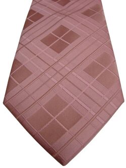 TM LEWIN Mens Tie Pink Check