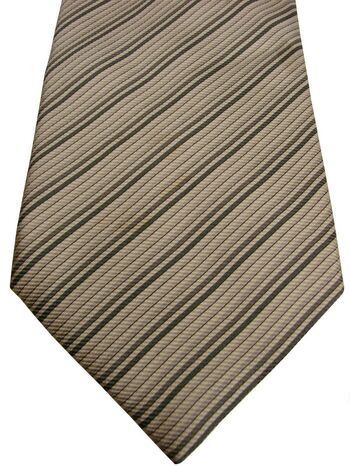 ETON Mens Tie Grey White & Silver Stripes