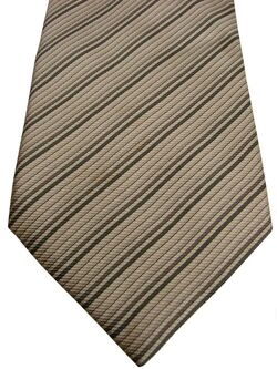 ETON Mens Tie Grey White & Silver Stripes