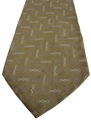 JAEGER Mens Tie Brown - Shapes