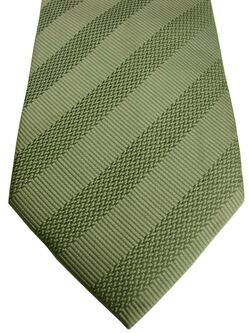 TED BAKER ENDURANCE Mens Tie Green - Stripes SKINNY