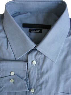 UNGARO Shirt Mens 15.5 M Grey EASY CARE & LIGHTWEIGHT