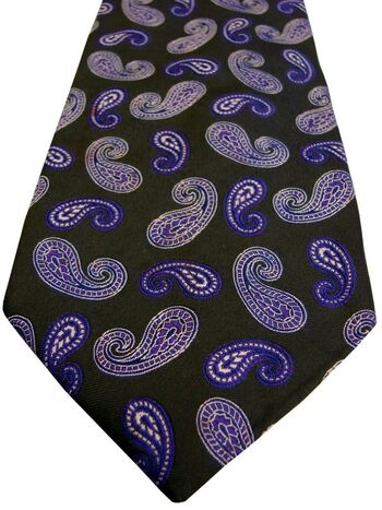 RICHARD JAMES Mens Tie Blue - Purple Tear Drops