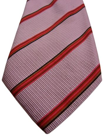 ETON Mens Tie Pink - Multi-Coloured Stripes