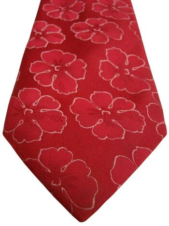 PAL ZILERI Mens Tie Red - Flowers