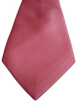 TM LEWIN Mens Tie Pink - Diagonal Stripes