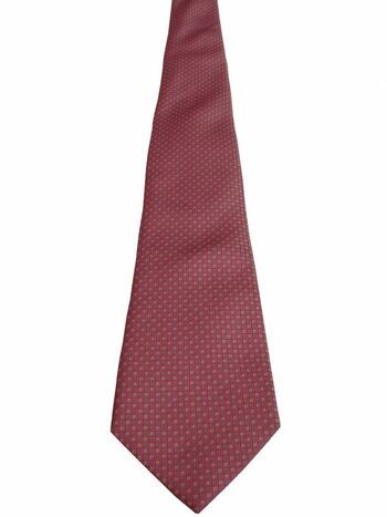 HAWES & CURTIS Mens Tie Pink - Blue & White Mini Squares