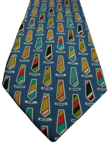 YVES SAINT LAURENT YSL Mens Tie Multi-Coloured Ties